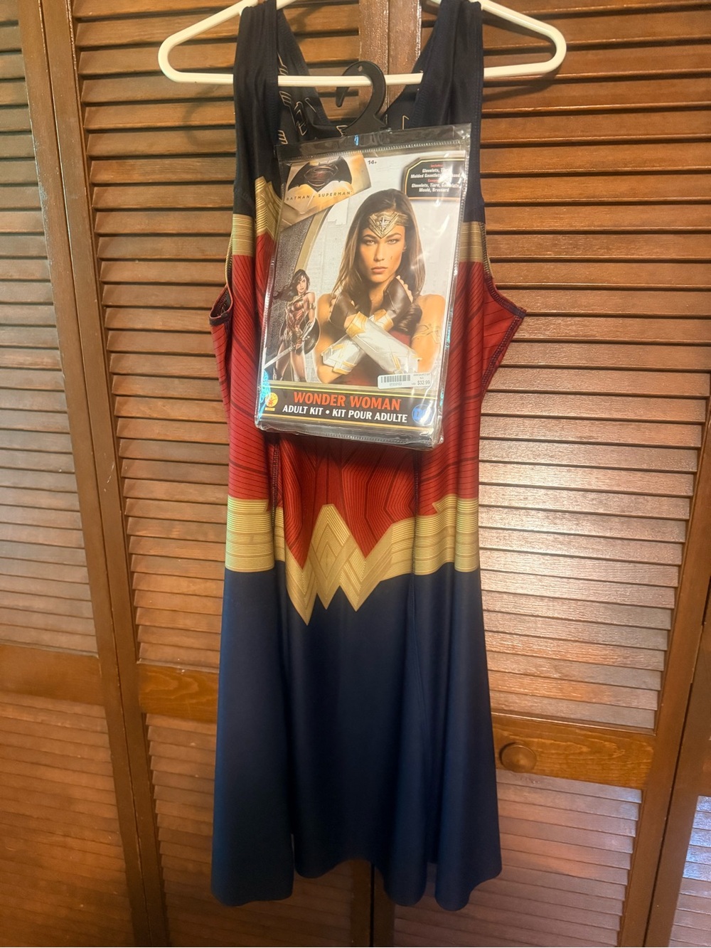 Torrid Wonder Woman Halloween Costume with accessories Red, Navy & Gold